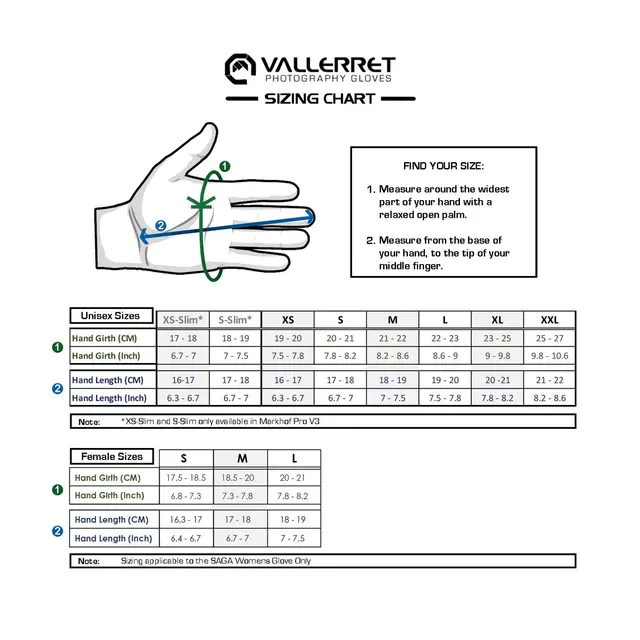 Vallerret Saga Photography Gloves M Fotohansker for kvinner. Medium 