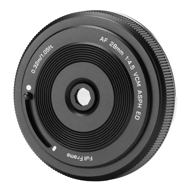 Viltrox AF 28mm f/4.5 CHIP L-mount Pancake-objektiv for L-Mount. Fullframe 