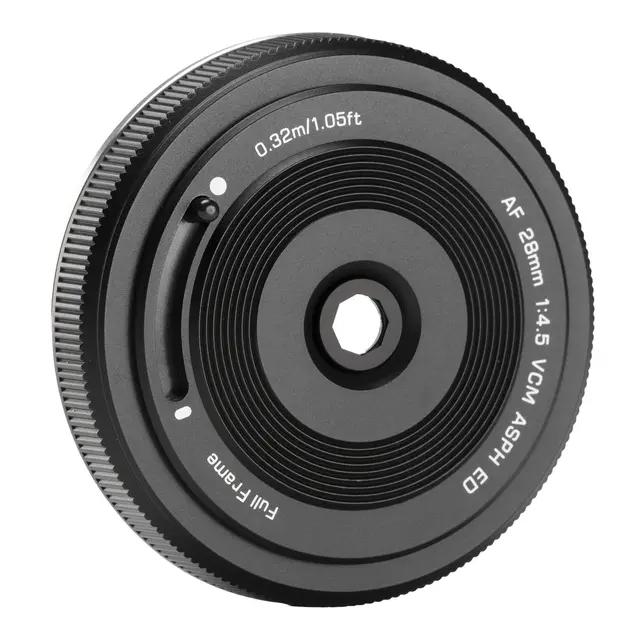 Viltrox AF 28mm f/4.5 CHIP L-mount Pancake-objektiv for L-Mount. Fullframe 