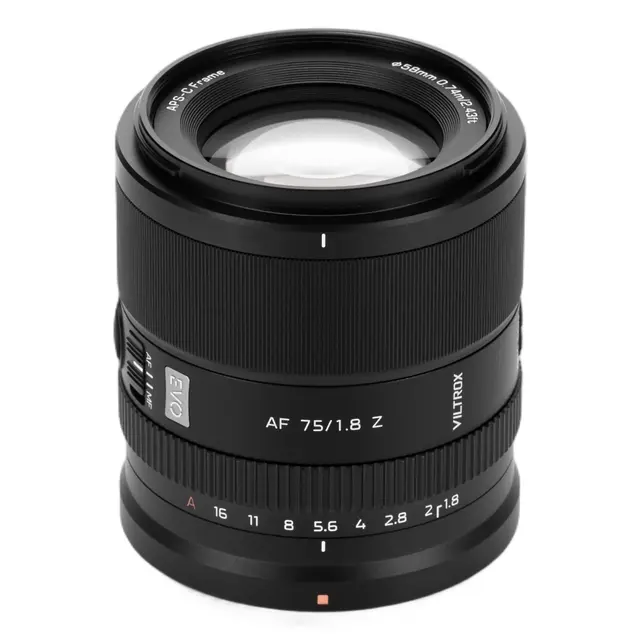 Viltrox AF 75mm f/1.8 EVO Z Nikon Z-Mount. APS-C 