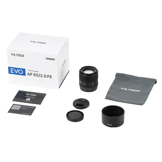 Viltrox AF 85mm F2.0 EVO FE Sony E-Mount Fullformat. Ø58mm 