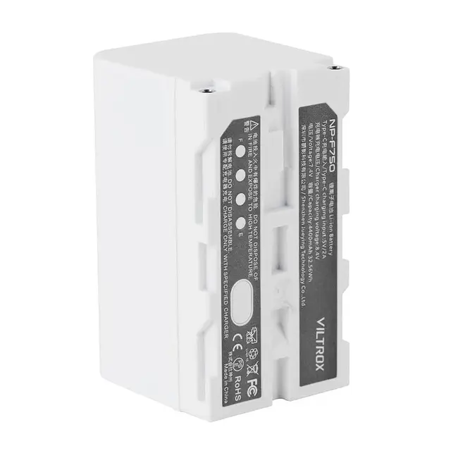 Viltrox NP-F750 L-serie Batteri 4400 mAh USB-C ladeinngang 