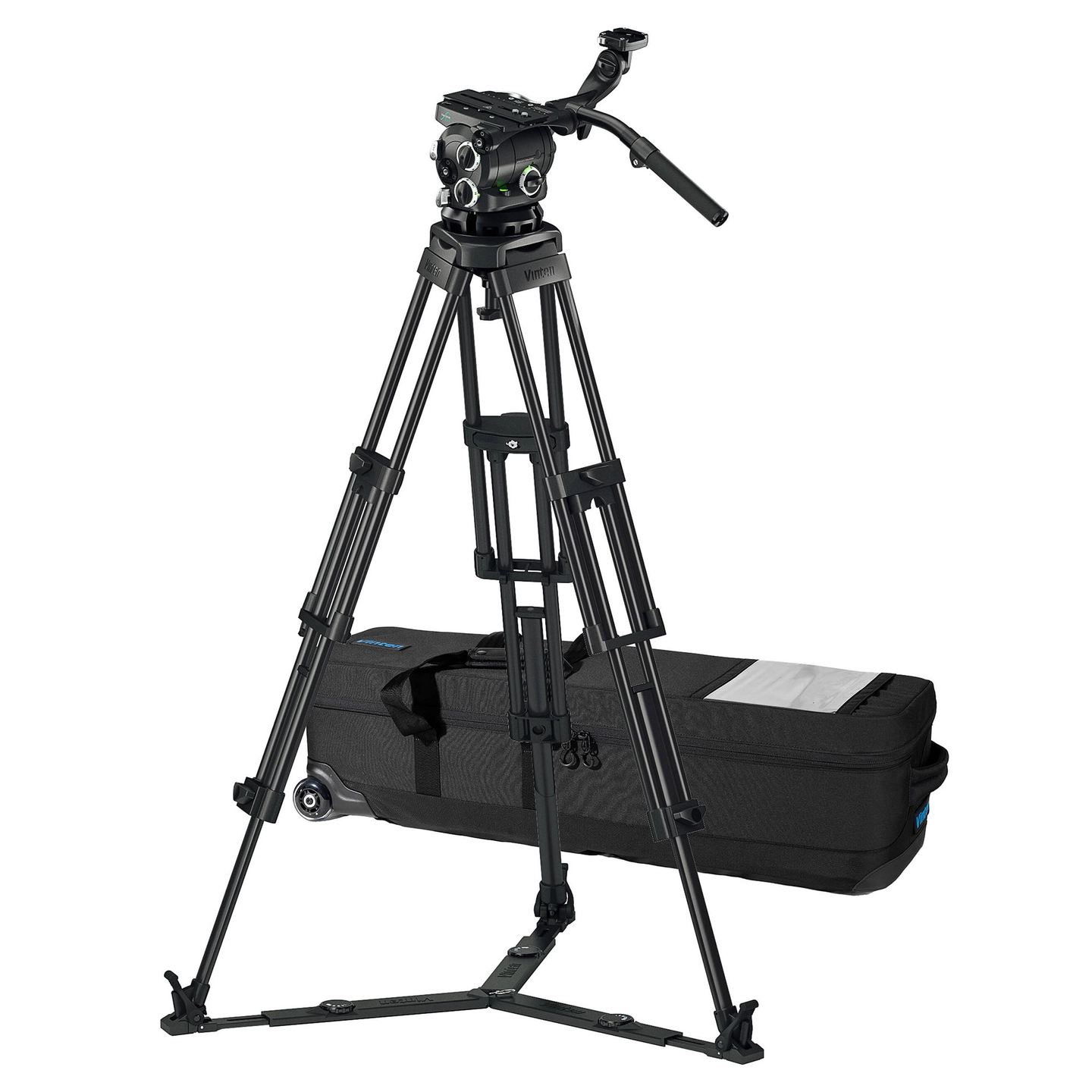 Vinten 3880-3 Two-Stage Aluminum Tripod Versine 360 Fluid Head + Ground Spreader