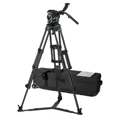 Vinten 3880-3 Two-Stage Aluminum Tripod Versine 360 Fluid Head + Ground Spreader