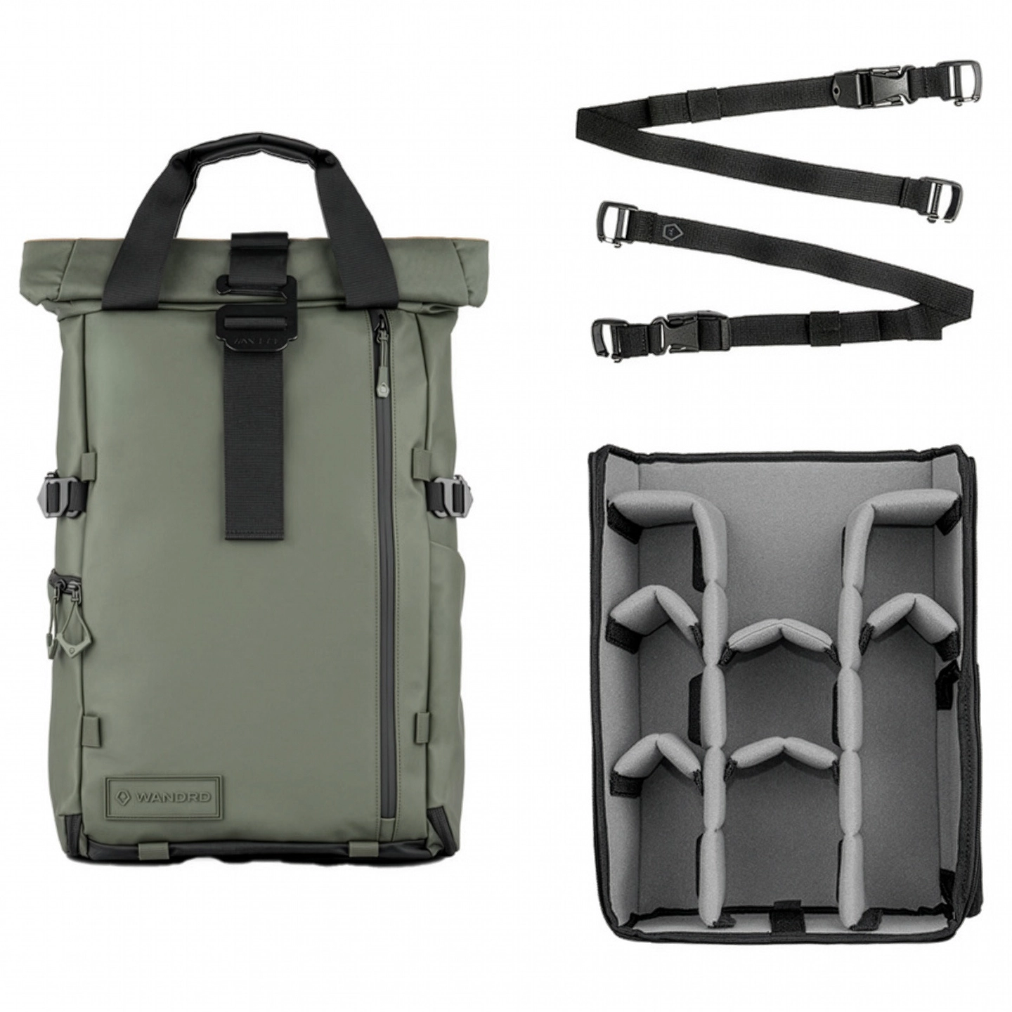 WANDRD PRVKE 31L Pro Photography Bundle 31L. Wasatch Green Inkl Pro+ Cube