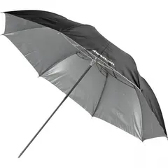 Westcott Compact Collapsible Umbrella 43 Sammenleggbar paraply Soft Silver 98cm