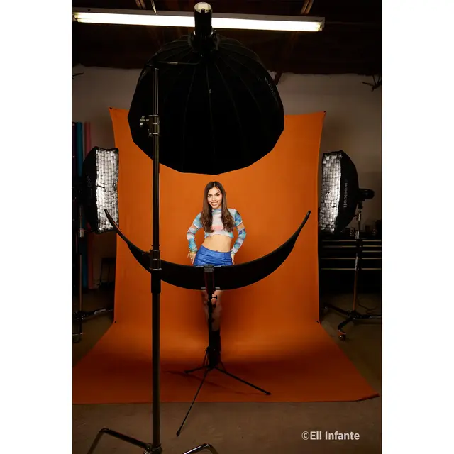 Westcott X-Drop No-Wrinkles Backdrop Tiger Orange 1,5 x 2,13 m 