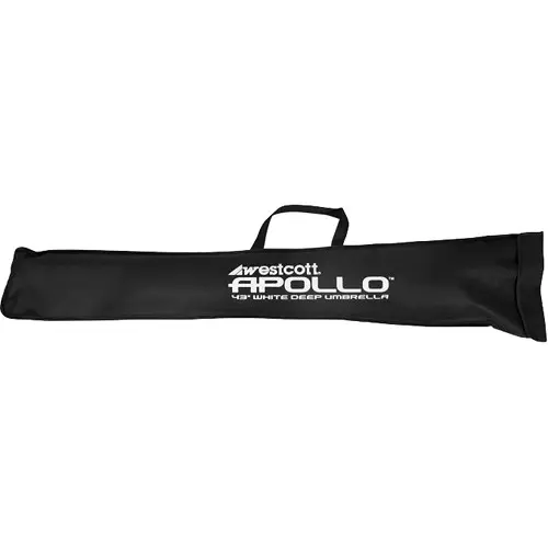 Westcott Deep Umbrella White 109 cm Dyp hvit paraply 109cm. (43") 