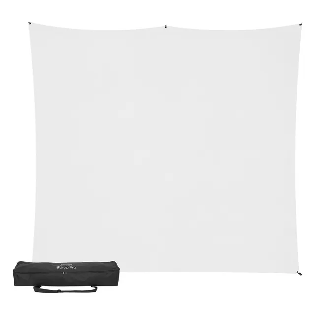 Westcott X-Drop Pro Bakgrunn Kit 8x8 2,4 x 2,4 m High-Key White 