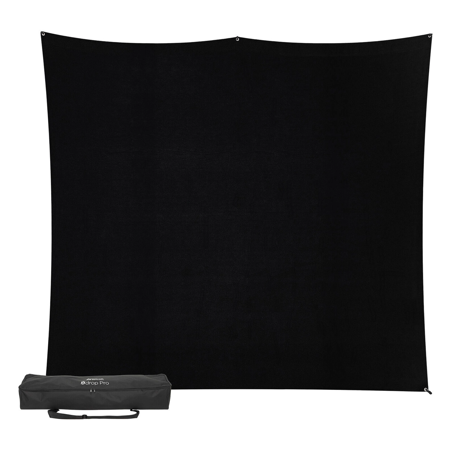 Westcott X-Drop Pro Bakgrunn Kit 8x8 2,4 x 2,4 m Rich Black