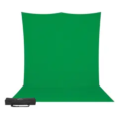 Westcott X-Drop Pro Bakgrunn Kit 8x13 Chroma-Key Green Screen m/slep. 2,4 x 4m