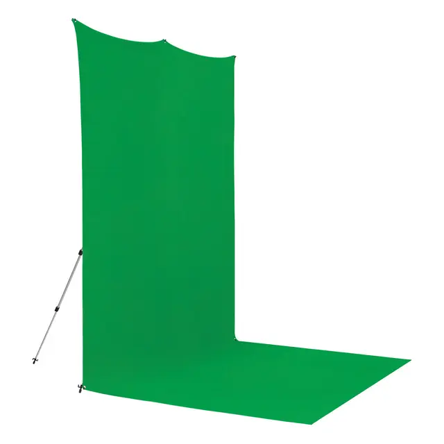 Westcott X-Drop Pro Bakgrunn Kit 8x13 Chroma-Key Green Screen m/slep. 2,4 x 4m 