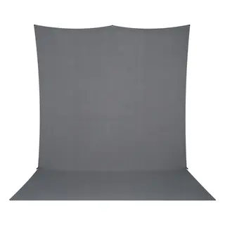 Westcott X-Drop Pro Bakgrunn 8x13 Grå 2,4 x 4 m Neutral Gray  m/slep