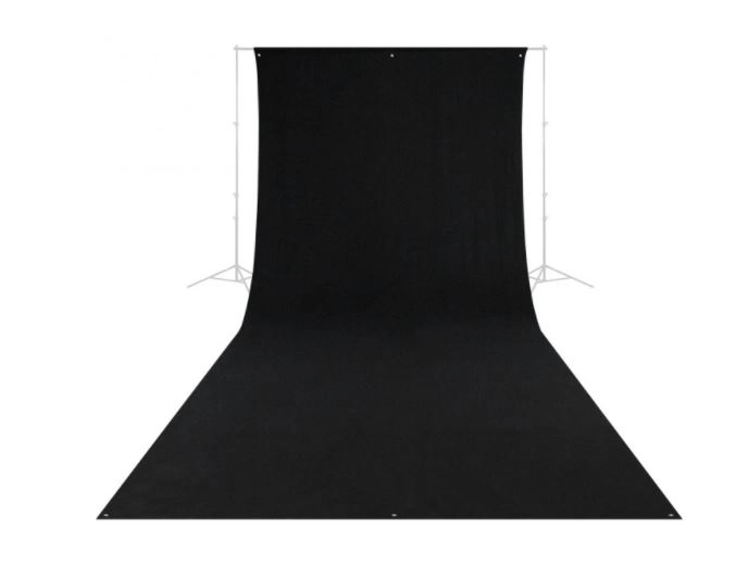 Westcott 9 x 20" Sort Stoff Bakgrunn 274x609cm Refleksfri Sort