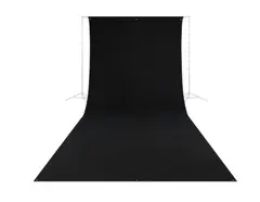 Westcott 9 x 20" Sort Stoff Bakgrunn 274x609cm Refleksfri Sort