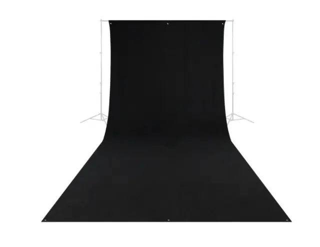 Westcott 9 x 20" Sort Stoff Bakgrunn 274x609cm Refleksfri Sort 