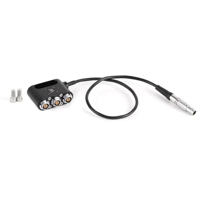 Wooden Camera - 1 to 3 Mini Power Splitt 2-Pin LEMO Strøm splitter 