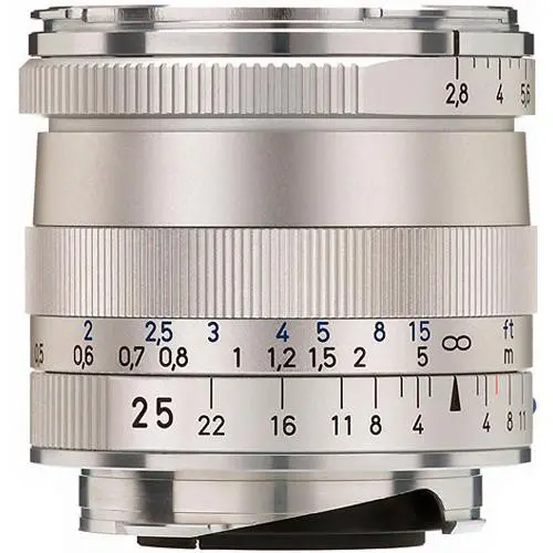Zeiss Biogon T* 25mm f/2.8 ZM sølv til Leica M 