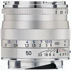 Zeiss Planar T* 50mm f/2 ZM s&#248;lv Leica M Mount