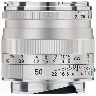 Zeiss Planar T* 50mm f/2 ZM s&#248;lv Leica M Mount