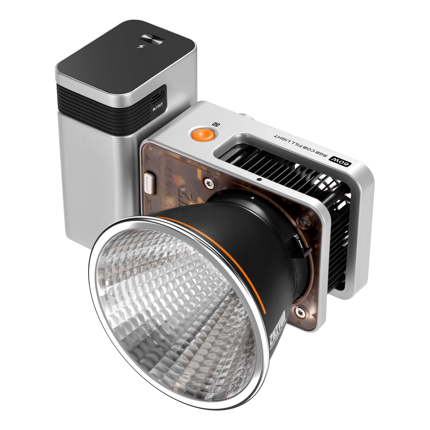 Zhiyun Molus X60 COB Light RGB Combo LED 60W LED RGB m/ Batt. + reflektor