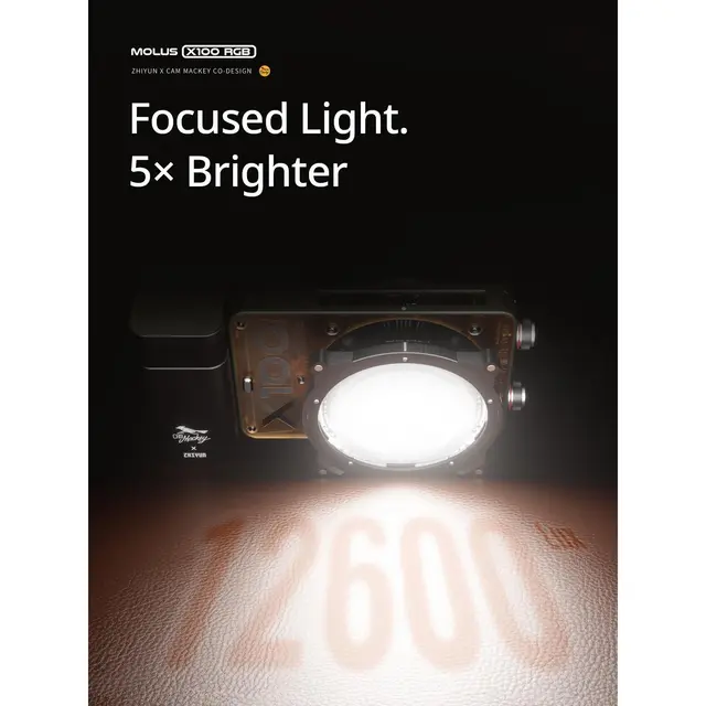 Zhiyun Molus LED X100RGB Pro COB Light 100W. 2700-10000K 
