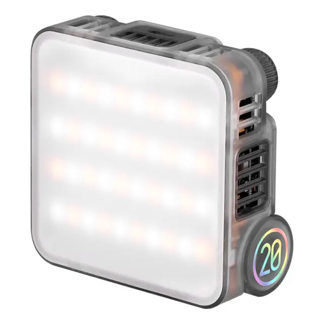 Zhiyun Fiveray M20 Combo Pocket KIT Kompakt 20W LED lys m/Låvedør/Grid 