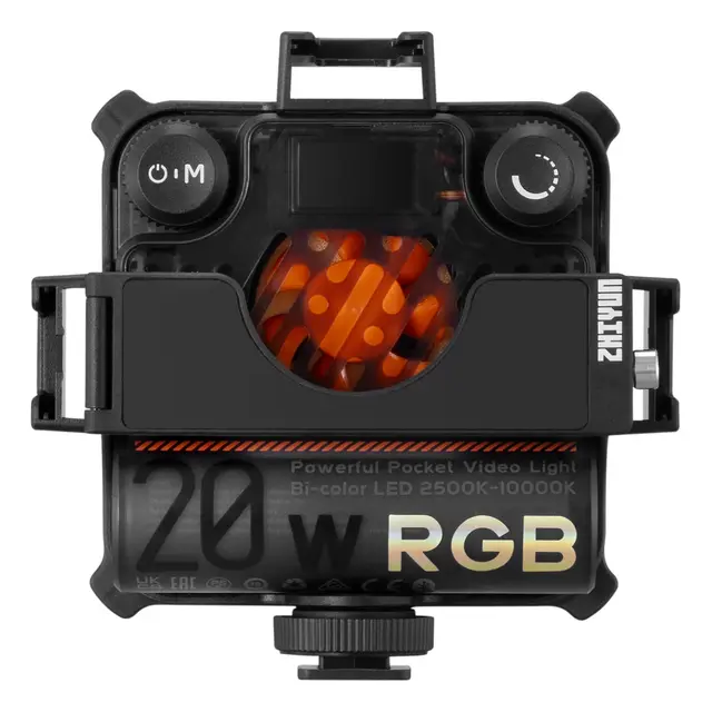 Zhiyun Fiveray M20C RGB Combo Pocket KIT Pocket Light 20W LED lys Låvedør/Grid 