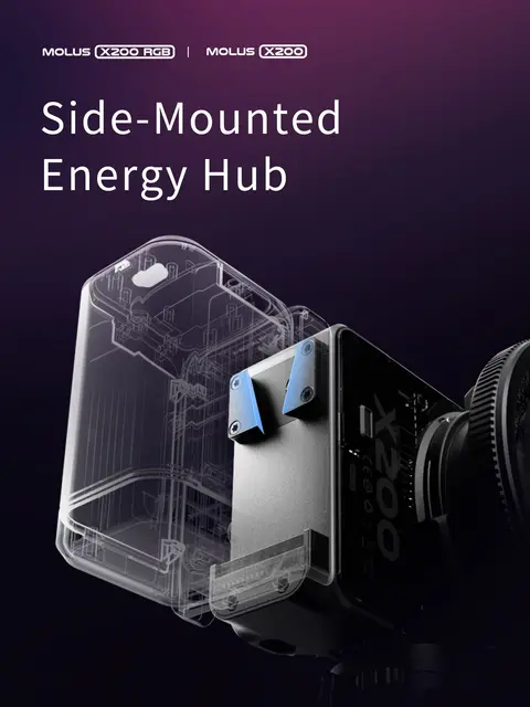 Zhiyun Molus X200 Bi-Color COB Light KIT 200W. 2700-6500K. Combo Kit 