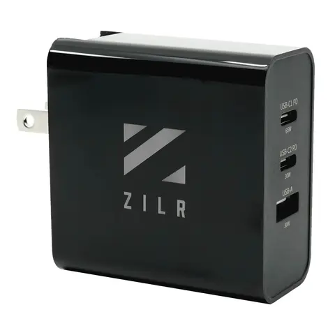 RETUR ZILR 65W AC Wall Charger with USB Type-C Power Delivery
