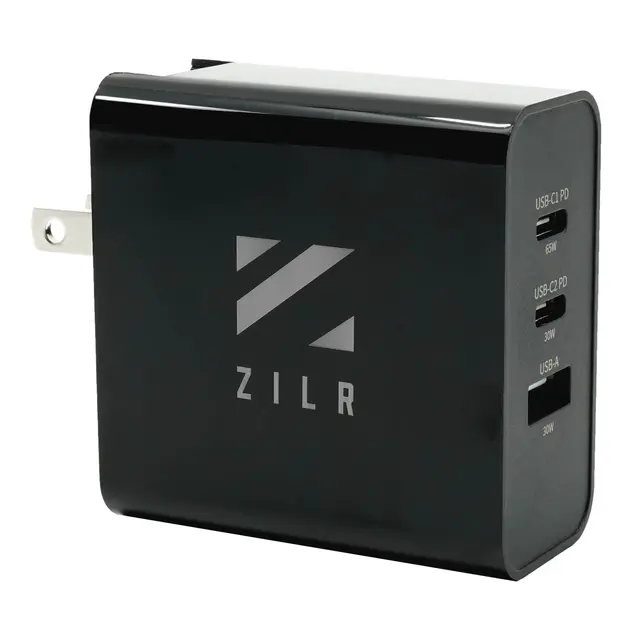 ZILR 65W AC Wall Charger with USB Type-C Power Delivery 