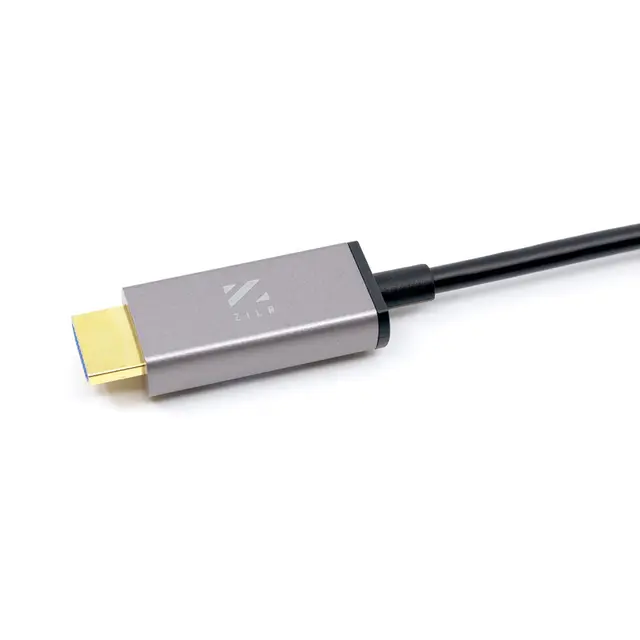 ZILR HDMI Fiberoptisk Kabel 10m High Speed Ethernet/4Kp60 Type-A 