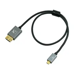 ZILR High Speed HDMI Secure Kabel 45cm 4Kp60 Hyper-Thin A Full- D Micro