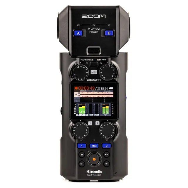 Zoom H5studio 4-kanals opptaker med 32-Bit Float 