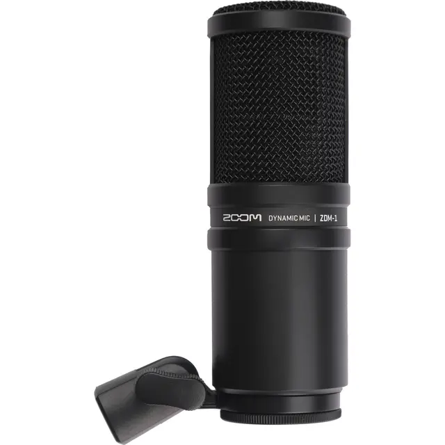 Zoom ZDM-1 Podcast Mic Pack Headset, bordstativ, vindhette og XLR 