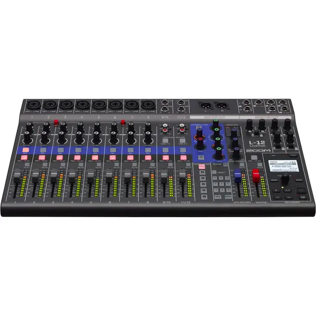Zoom LiveTrak L-12 12-Kanal Digital Mixer & Multitrack Rec 