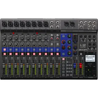 Zoom LiveTrak L-12 12-Kanal Digital Mixer & Multitrack Rec