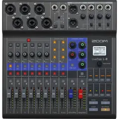 Zoom LiveTrak L-8 8-Kanal Digital Mixer & Multitrack Rec