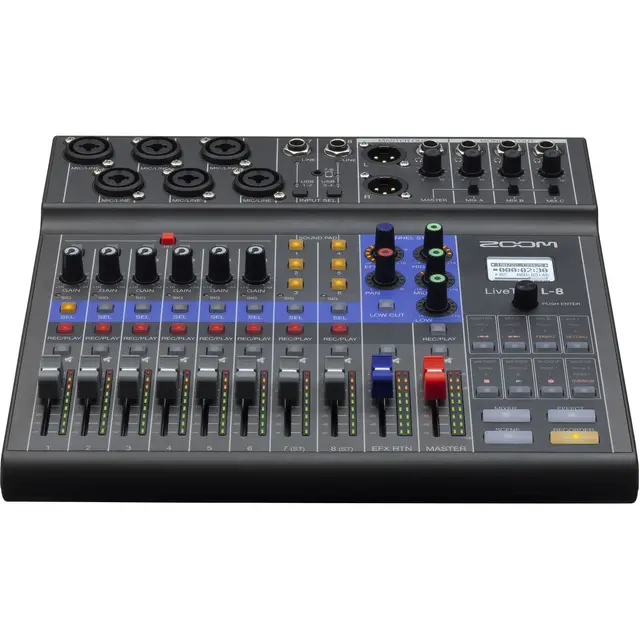 Zoom LiveTrak L-8 8-Kanal Digital Mixer & Multitrack Rec 